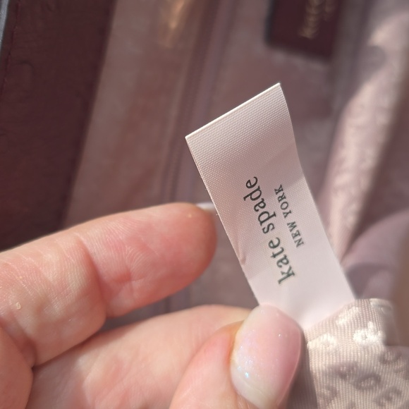 Kate Spade Bristol Drive Ostrich Cherrywood bag 2 Way Bag - Picture 4 of 15